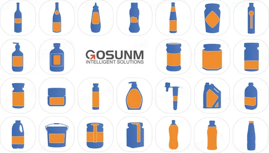 Gosunm Small Sticker Pasting Machine Wine Beer Water Bottle Vial Lip Balm Ampoule Jar Cup Container Wrap Around Semi Automatic Round Bottle Labeling Machine